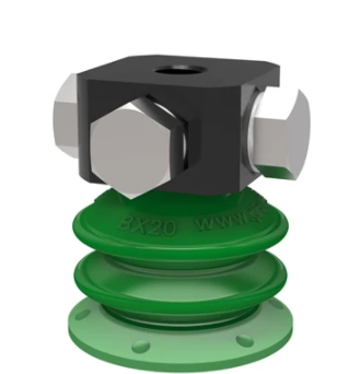 0125111派亞博吸盤Suction cup BX20P Polyurethane 60, 5xM5 female-派亞博吸盤派亞博多層波紋吸盤