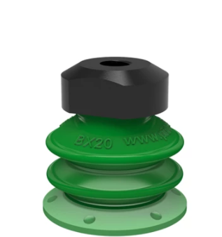 0125109派亞博吸盤Suction cup BX20P Polyurethane 60, M5 female-派亞博吸盤派亞博多層波紋吸盤