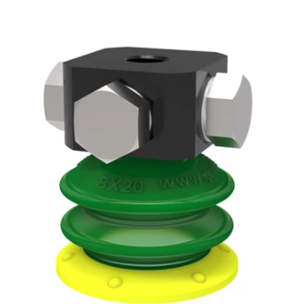 0125107派亞博吸盤Suction cup BX20P Polyurethane 30/60, 5xM5 female-派亞博吸盤派亞博多層波紋吸盤